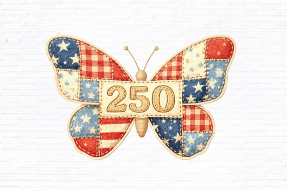 Celebrate with 250 Butterfly PNG Patriotic Clipart