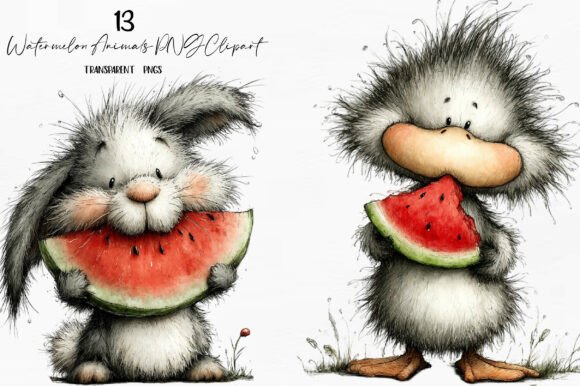 Creative Uses for Watermelon Animals PNG Clipart