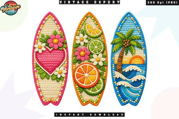 Summer Beach Surfboards Crochet Yarn PNG: A Designer's Guide