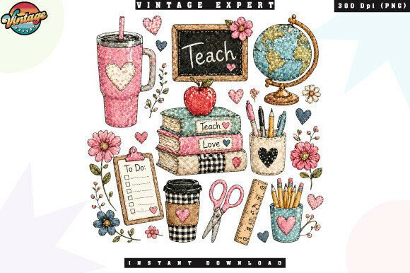 Teacher Faux Glitter School Elements PNG: A Designer’s Guide