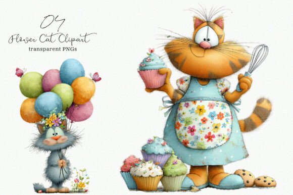 Unleashing Whimsy: Mastering Flower Cats Clipart in Your Projects