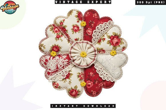 Unpacking the Vintage Patchwork Floral Fabric PNG for Your Projects